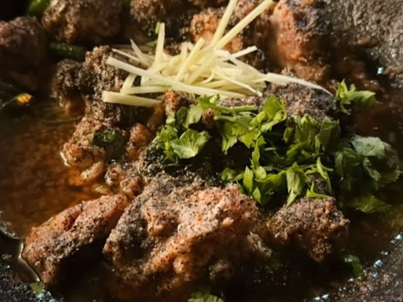 Delicious Karahi Lamb at Karahi Point Edmonton in Sherwood Park, AB